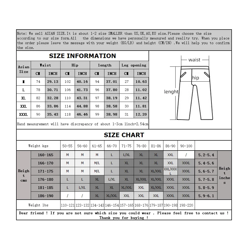 Men's Sports Pants Elastic Bottom Fashion Printing Trousers for Male XXS102103