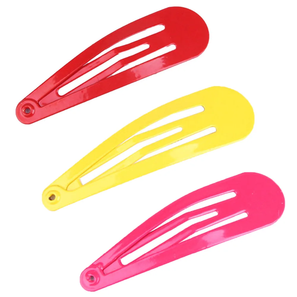 Description Picture 6 of item5Pcs/Set 2 Inch Girl Clips Snap Hair Clips No Slip Metal Hair Clip Barrettes for Baby Girls Toddlers Kids Women Accessories 2