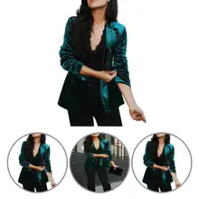 Blazer da senhora do escritório à moda feminino cor sólida cor pura toda a correspondência blazer para ternos de uso diário jaqueta blazer