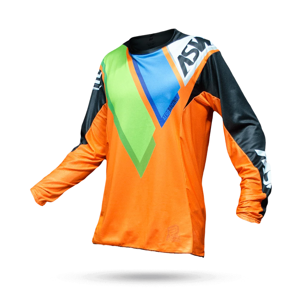 Майо ciclismo Мотокросс Джерси эндуро MX Джерси для спуска по гору Джерси spexcel Велоспорт длинный велосипед Джерси - Цвет: Оранжевый