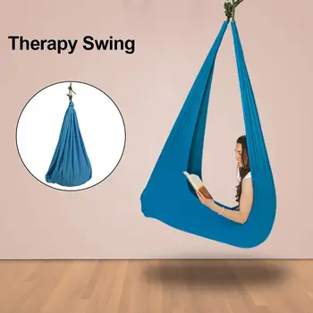 

Indoor Yoga Hammock Steady Hanging Seat Chair House Cuddle Therapy Swing For Autism ADHD Aspergers