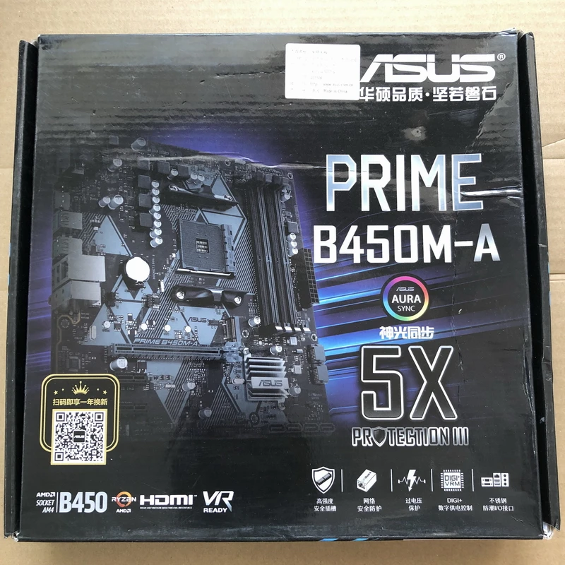 ^Cheap ASUS PRIME B450M-A Desktop Computer Motherboard AM4 AURA RGB M-ATX Motherboard USED original