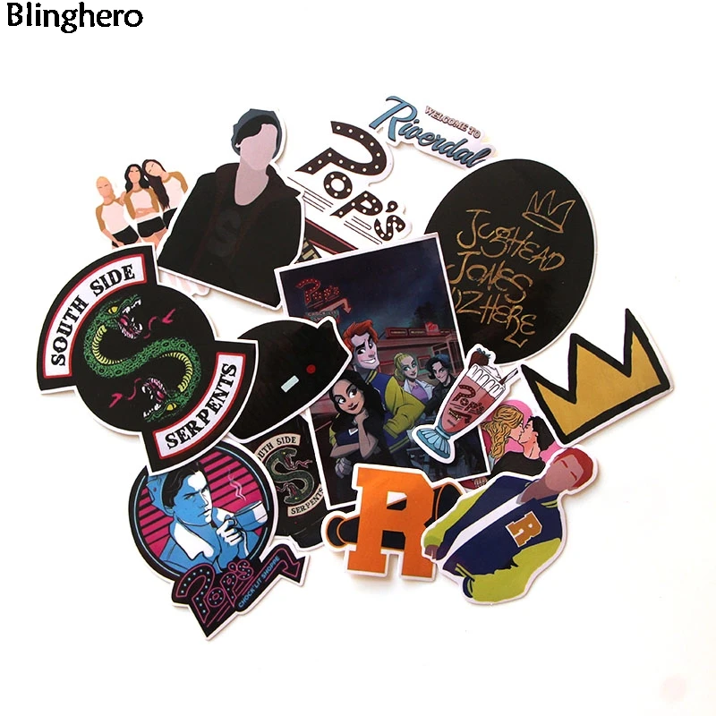 10 компл./лот Blinghero ривердейл Стикеры s 15 шт./компл. Прохладный Настенные Стикеры s скейтборд Стикеры s Скрапбукинг Стикеры наклейка подарок BH0067