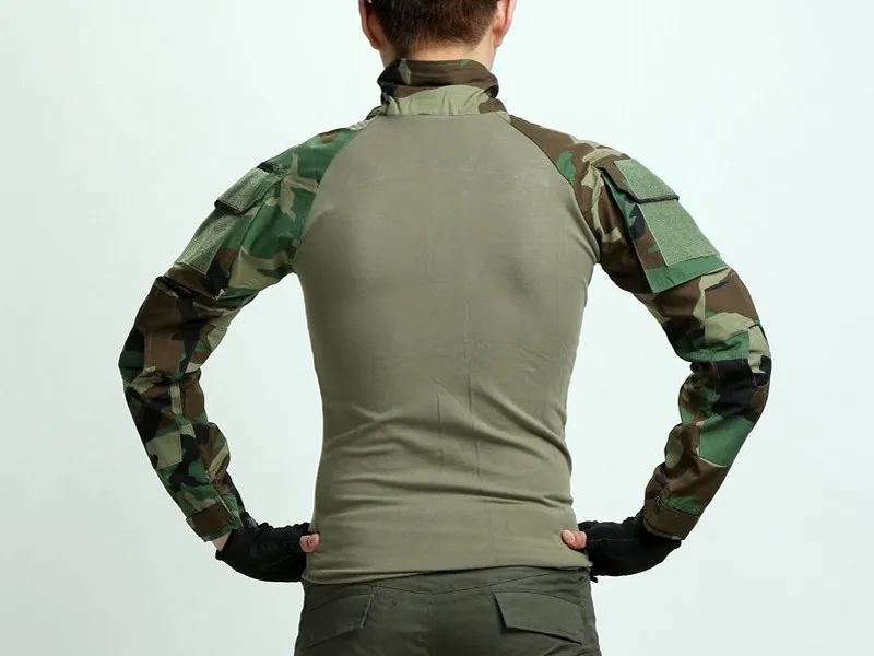 Gen2 Tactical Shirt With Elbow Pads(Woodland)3