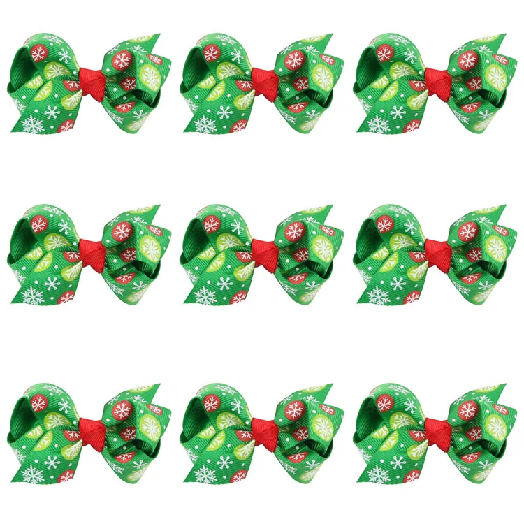9 шт. Детские Рождественские заколки для волос Красочная рождественская заколка с украшениями головные уборы TOSWO1023