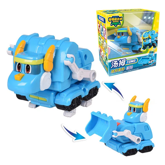 Newest Min Gogo Dino ABS Deformation Car/Airplane Action Figures REX/PING/VIKI/TOMO Transformation Dinosaur toys for Kids Gift 4
