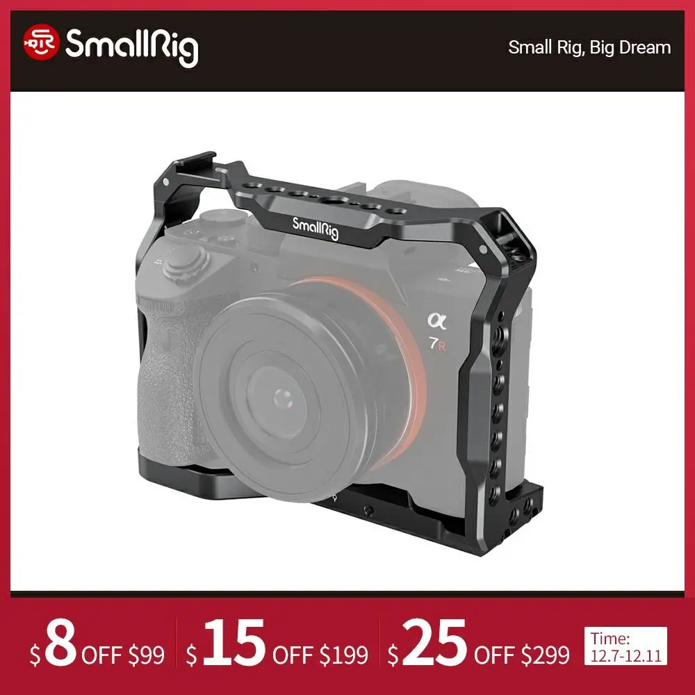 

SmallRig Light Camera Cage for Sony A7 III A7R III A9 2918