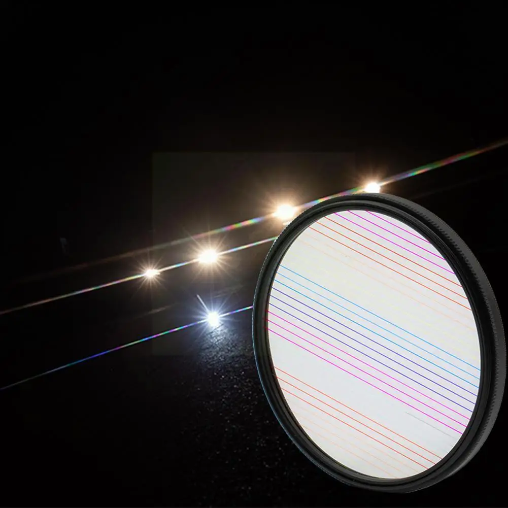 Rainbow Blue Streak Filter Flare Camera Lens Fx Filter Rotating A Polarizing Filter Filter Flare