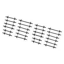 24 шт унисекс шнурки без завязок эластичные силиконовые кроссовки шнурки черные