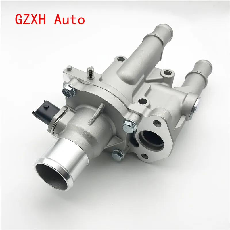 Aluminum Engine Cooling Thermostat Housing Cover Assembly for Chevrolet Cruze Sonic Aveo 25191992 55579951 96984104 96984103
