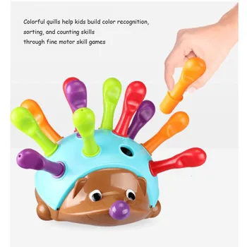 

Magnetic worm hedgehog learning hedgehog sensory fine engine toy baby early education Christmas gift growth gift