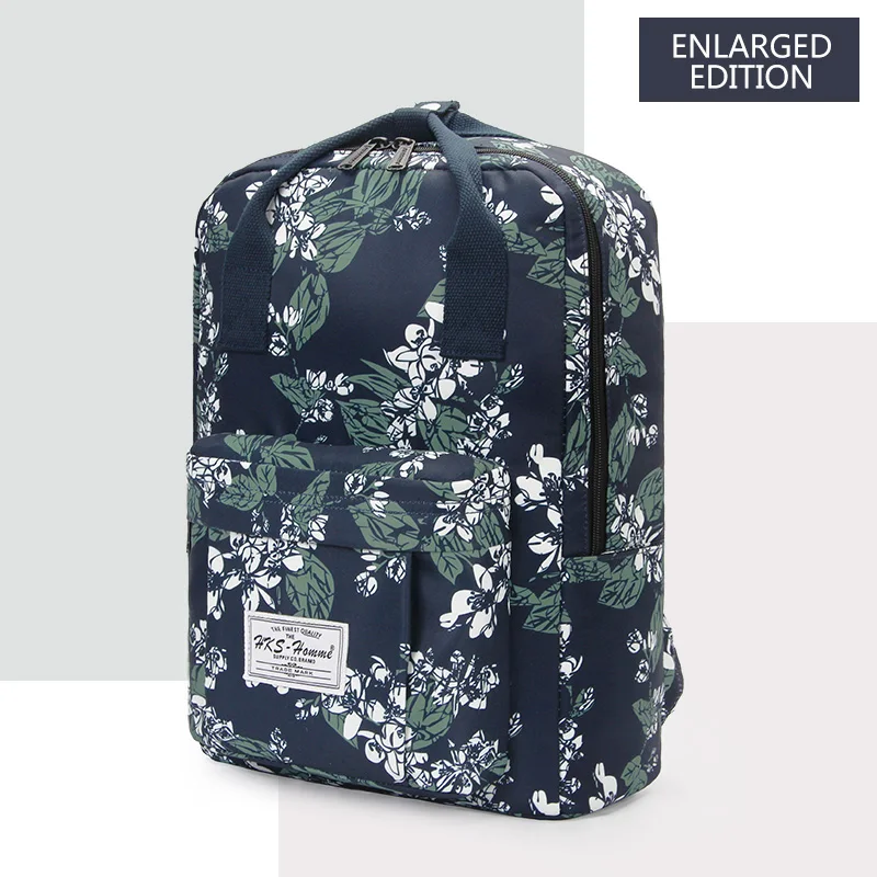 Модный женский рюкзак для школьников-подростков, стильная школьная сумка для девушек, тканевый рюкзак для женщин, сумка для книг, сумка для ноутбука - Цвет: Enlarged 9021-01