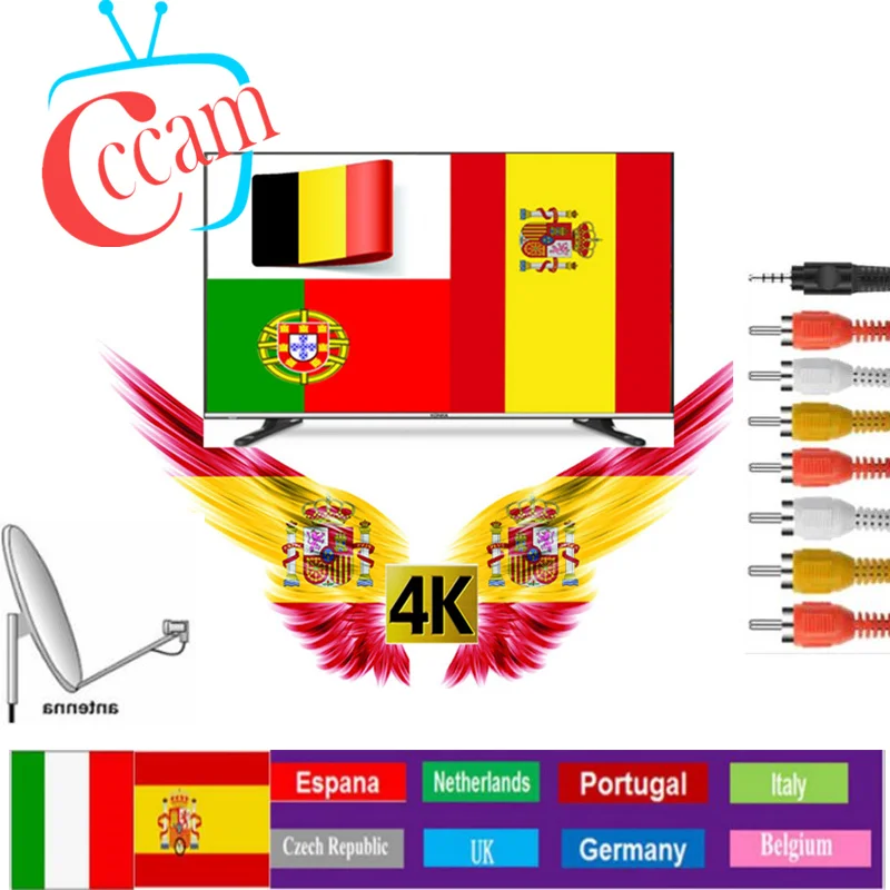 Oscam Cline Германия Clines Испания Cccams линия Польша для Европы Португалия Enigma 2 Sat приемник HBO Movistar Cccams Европа Cline