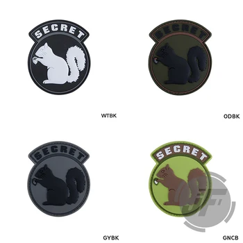 

Tactical Secret Squirrel PVC Patches For Military Patch Armband Badge For BDU Cloth Backpack Cap Accessories