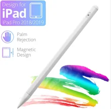 Stylet à rejet de paume pour iPad, stylo à gel de silice, stylo Apple magnétique, pour iPad Pro 2018 2019