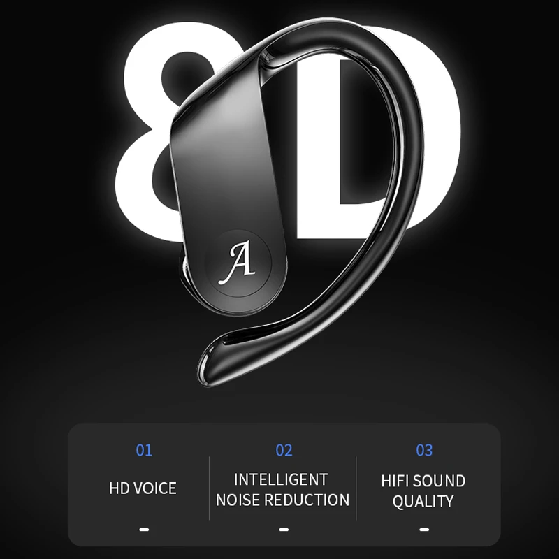 VAORLO HiFi 8D Sound TWS Bluetooth Earphones Sports Running Wireless 5 0 Headphones Smart Auto Pairing Earbuds For iPhone Xiaomi