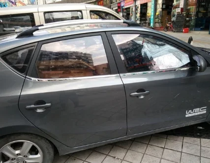Нержавеющая сталь окна автомобиля планки для hyundai i30 2007 2008 2009 2010 2011 2012 hyundai Elantra Touring - Цвет: 4 pcs trims