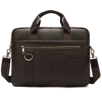 

Men's Briefcase Messenger Bag Men Leather/Business Male Laptop Office Bags for Men Briefcases Men's Bag