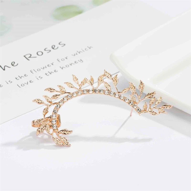 Fashion Vintage Punk Gothic Crystal Rhinestone Ear Cuff Wrap Stud Clip Earrings ear clip earrings clip earrings ear clip ear accessories