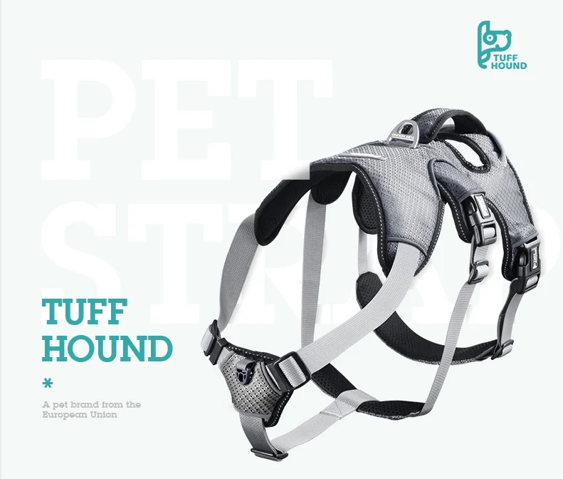 TUFF HOUND, не тянется, поводок для питомцев, регулируемый, для улицы, жилет для питомцев, 3M, светоотражающий, для обучения питомцев, нейлоновый материал, жилет для собак, легкий контроль