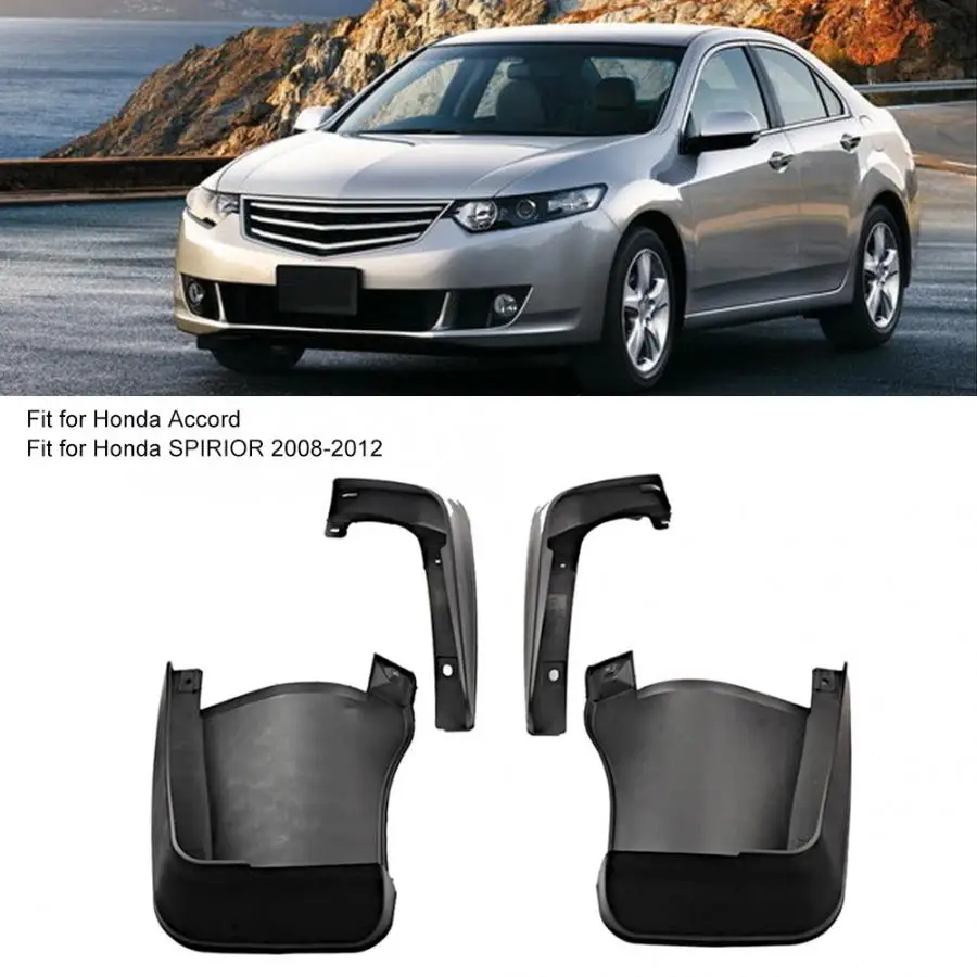 4 шт./компл. заднюю крышку брызговик крылья Подходит для Honda SPIRIOR 2008 2009 2010 2011 2012 автомобиля fender Аксессуары