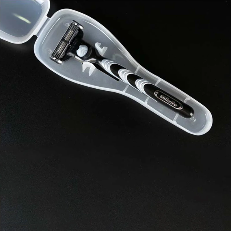 Новые аксессуары для путешествий для бритвы Razor коробка держатель для лезвий Пластик Ручка Чемодана на багаж, Портативный Органайзер