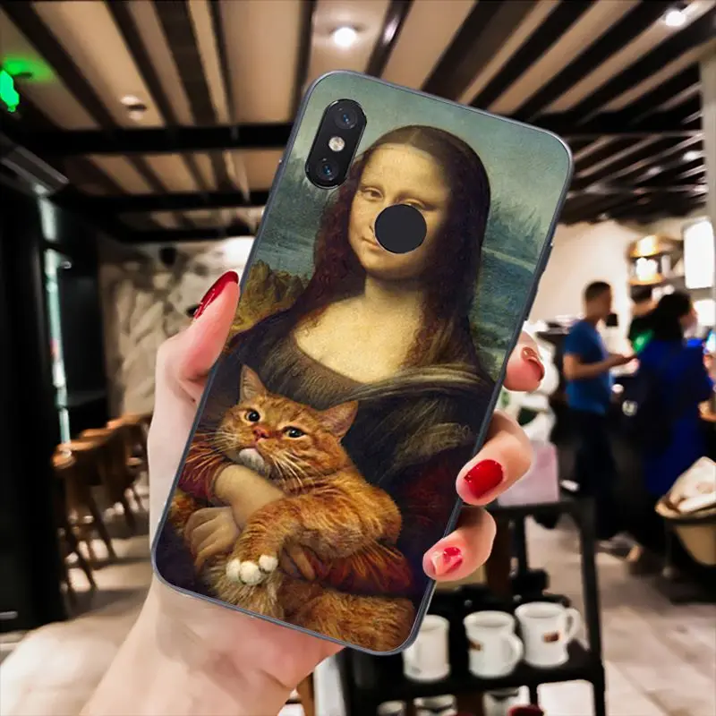A4 Babaite Leonardo da Vinci Мона Лиза ПЭТ кошка художественный эстетический чехол для телефона для Xiaomi mi5 6 A1 A2 Lite Mi9 9SE mi8lite 8explorer F1 - Цвет: A4