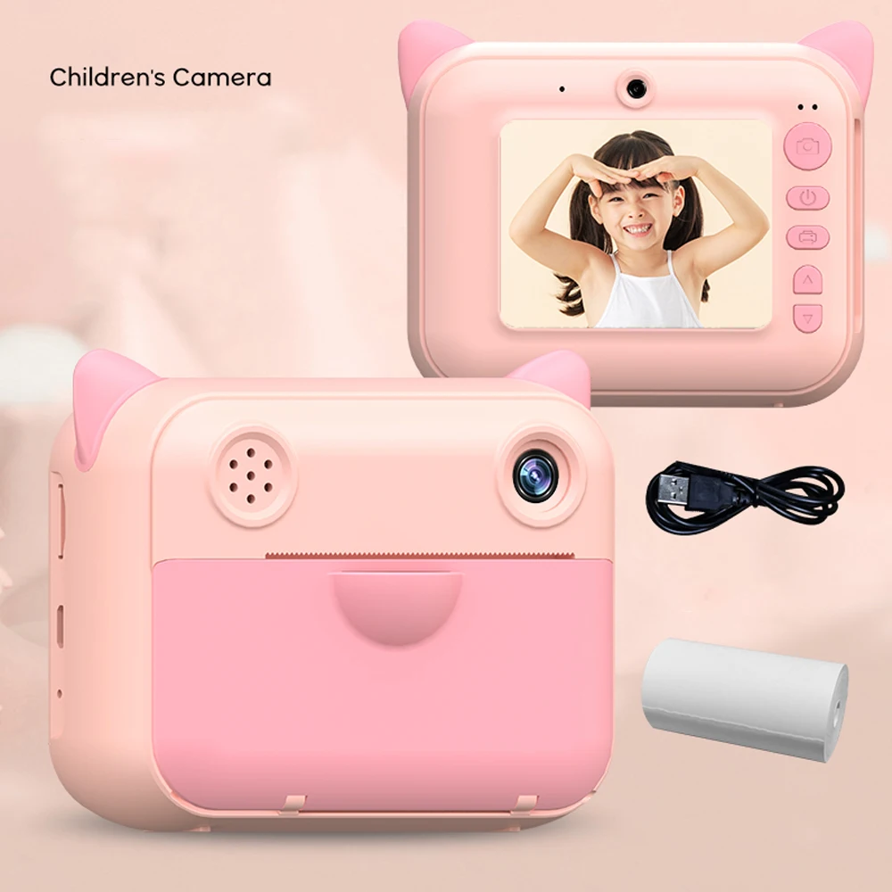 PROD 1005001948218265 2.4Inch Instant Print Camera 1080p Kids Cam Toy
For Kids Boys Girls With Thermal Photo Paper Toys For Birthday
Christmas Gifts