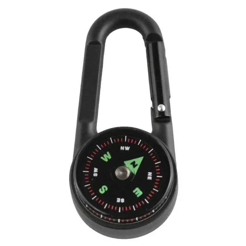 Мини 3in1 карабин с компасом Многофункциональный термометр Брелок-Карабин брелок для кемпинга на открытом воздухе путешествие на выживание инструмент