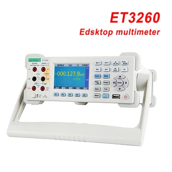 

6 1/2 Bench Top Digital Multimeter Capacitor Tester Desktop Multimeter Tester With Temperature Continuity Test AC DC Multimeter