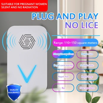 

Ultrasonic Mouse Expeller Household Multi-functional Ultrasonic Electronic Mosquito ABS Plastic Repellent Insect Killer Products