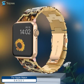 

YAYUU Resin Watch Strap For Apple Watch iwatch Series 5 4 3 2 1 Band Watch Two Size 38mm 42mm Accessories Replacement Bracelet