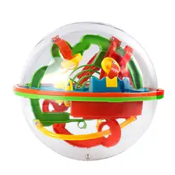 Montessori crianças brinquedos 100 níveis intelecto labirinto bola equilíbrio brinquedos educativos para crianças 3d voador pires pista brinquedo presente