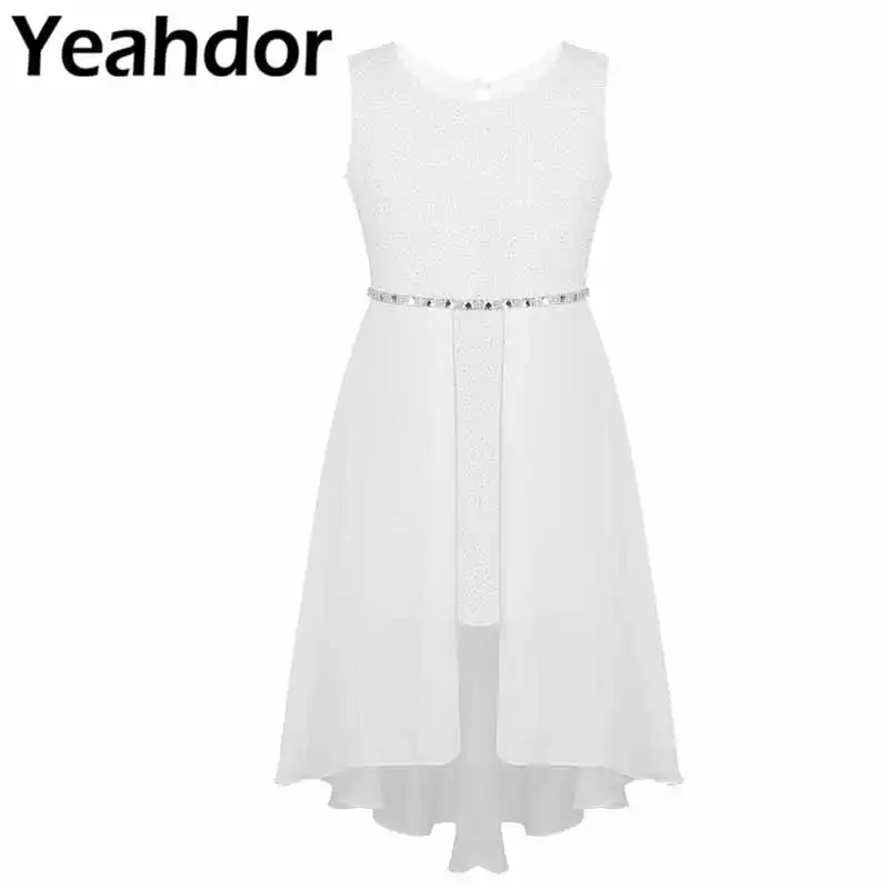 white sparkly flower girl dresses