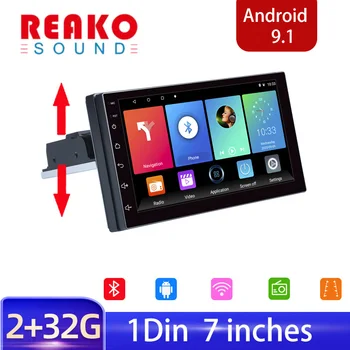 

1 Din Car Radio 7 '' inch Android 9.1 FM Adjustable Auto Radio Contact Screen Car Radio Player Quad-Core GPS Navigation