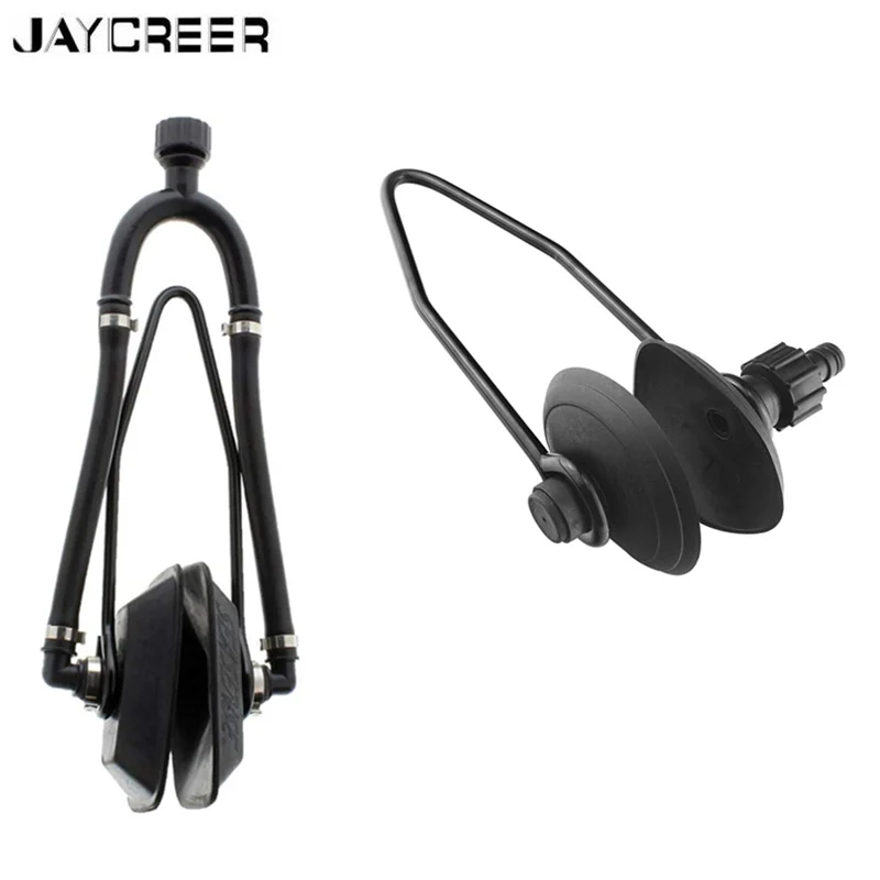 JayCreer Universal Outboard Dual Feed Motor Water Flusher Round Ear Muff Cups For Marine Boat outboard motor water flusher