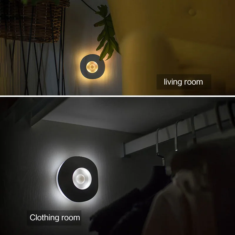 BRELONG smart home human body induction lamp LED night light dormitory artifact light control night wardrobe light