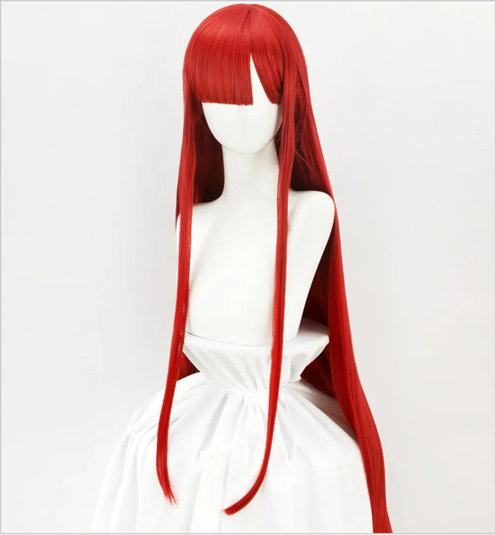 

HSIU Game FGO Oda Nobunaga Wig Fate / Grand Wig Day 6 Demon Red Halloween dress red long straight hair Fiber synthetic wig