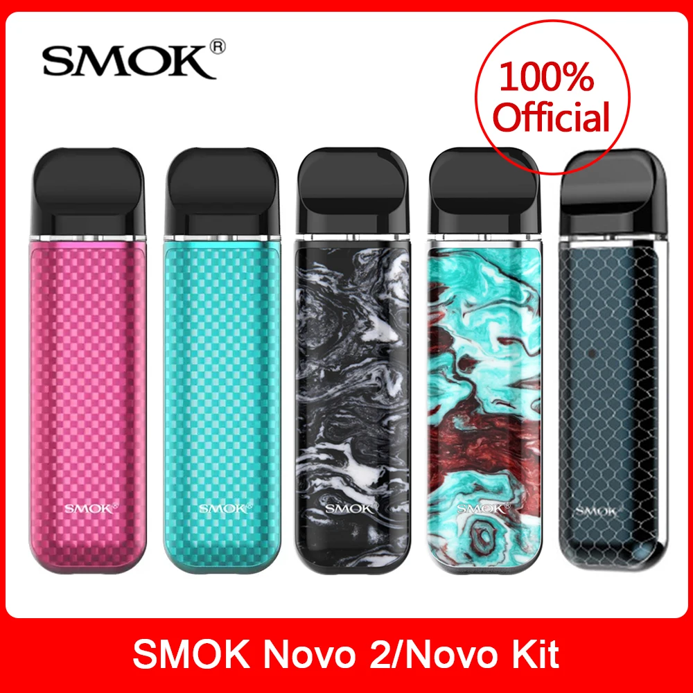 Новый стартовый набор SMOK Novo 2 с батареей 800 мАч мл картридж Pod Mesh 1.0ohm DC MTL испаритель