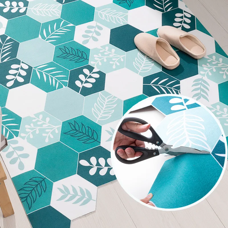 

Anti-slip Door Mat PVC Silk Loop Entrance Rubbing Dust Carpet Irregular Shape Rug Nordic Minimalist Floor Carpet Mat For Kitchen