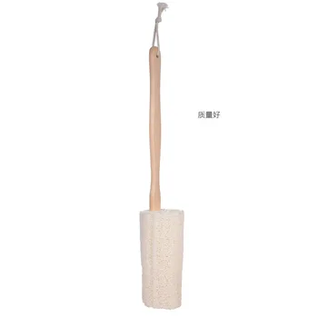 

Manufacturers Long-Stem Luffa Bath Brush Plant Loofah Pulp Bath Brush Bamboo Wooden Bath Brush Exfoliation Bath Towel