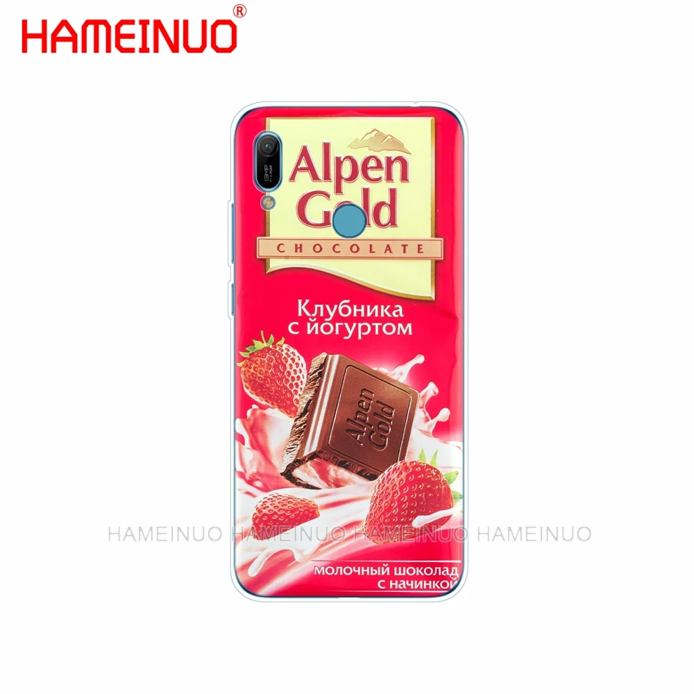 Обложка для телефона из силикона и ТПУ чехол для huawei Y5 Y6 Y7 Y9 рro рrime honor 8s 8a 20 LITE рro 10i вид 20 V20 шоколадные изделия посылка