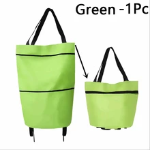  New Folding Shopping Bag Shopping Buy Food Trolley Bag on Wheels Bag Buy Vegetables Shopping Organizer Portable Bag 