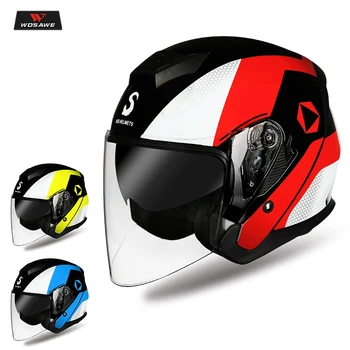 

WOSAWE Professional Men Women Motorcycle Motorcross Helmet Full Face Anti-UV Electric Road Bike Bicycle Helmet Visor Double lens