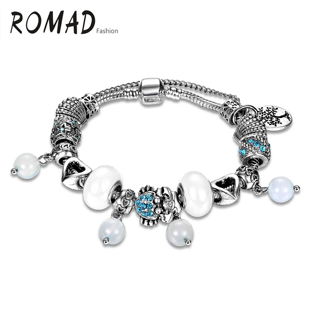 

Romad Manufacturers Jewelry Hand Jewelry Wholesale Foreign Trade Hot Selling Supply of Goods DIY White Glass Bead Boutique Brace