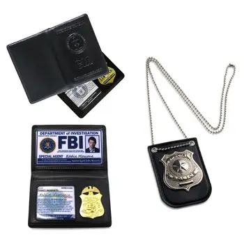 

FBI/CIA Cosplay Badge ID Card Halloween Dress up Party Costume Certificate Accessories for Halloween Masquerade Supplies