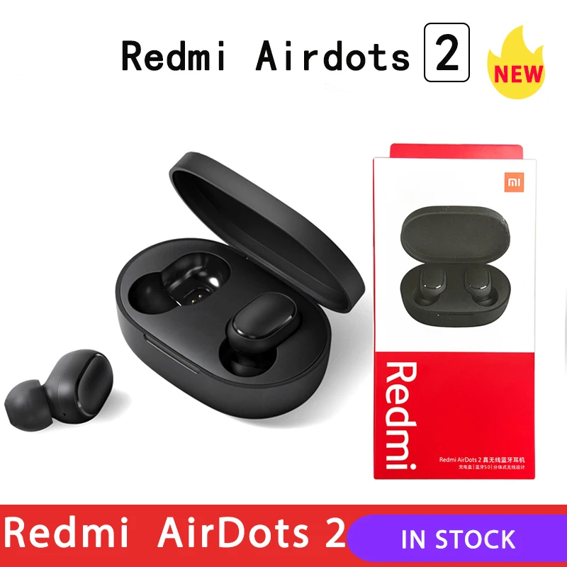 TWS-наушники Xiaomi Redmi Airdots 2 беспроводные bluetooth 2020 стереонаушники с шумоподавлением