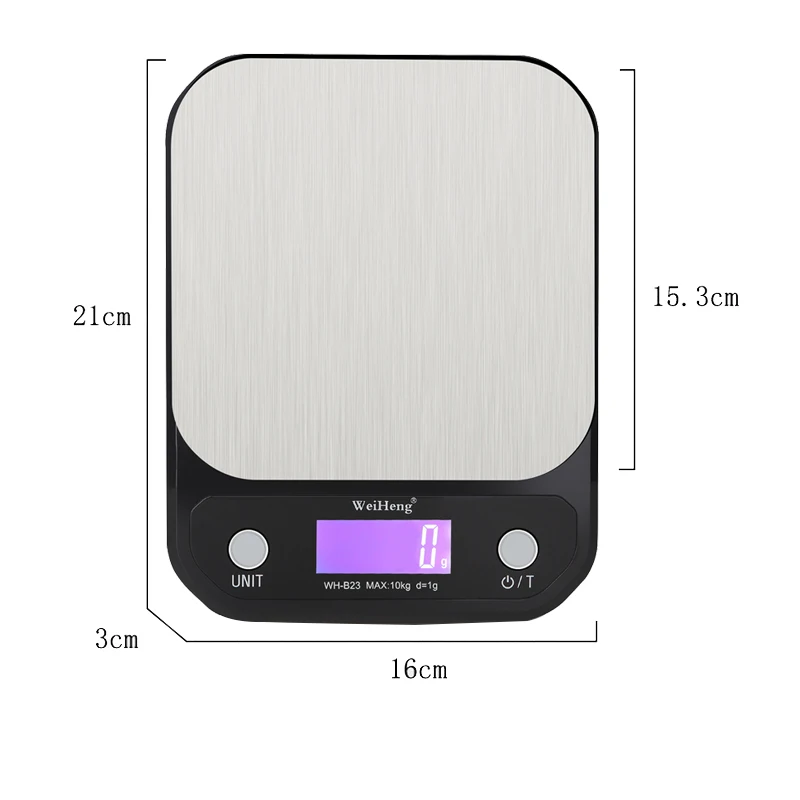 3/5/10kg 0.1/1g Digital Jewelry Scale Stainless Steel Weighting Kitchen Scale Baking Precision Electronic Weight Kitchen Scale