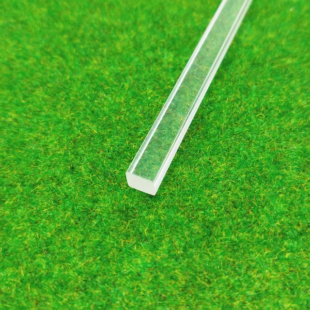 10 PCS square high transparent acrylic plexiglass rod DIY manual construction model material length 25cm 4