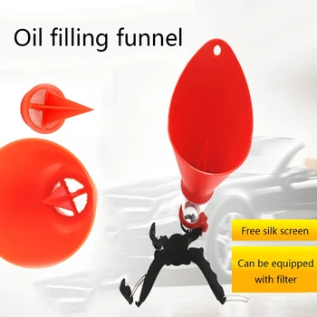 

Engine Oil Funnel Car Truck Adjustable Fixed Bracket Filling Spout Pour Tool Kit 6XDB